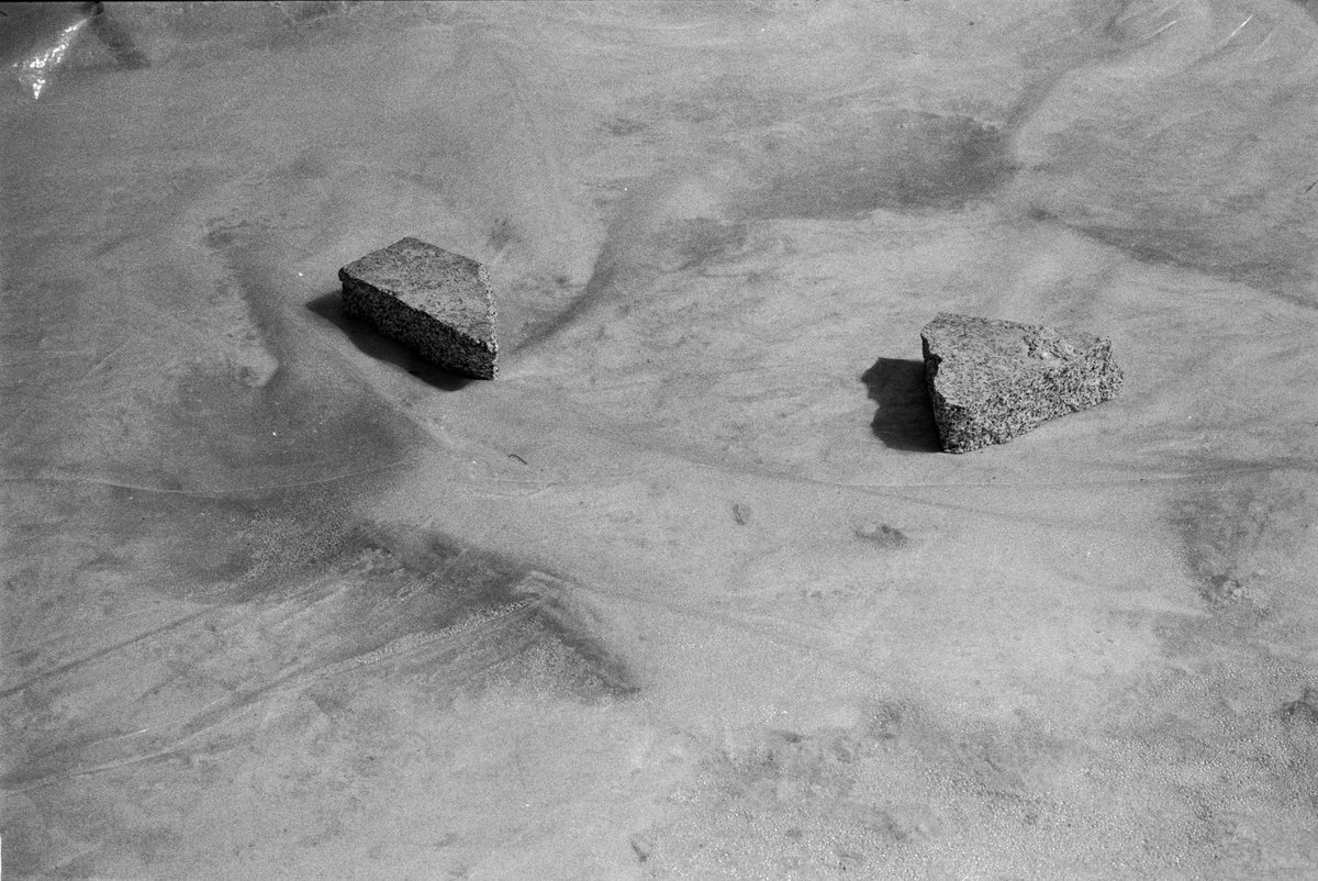 Broken brick on a plastic sheet. Eminönü.