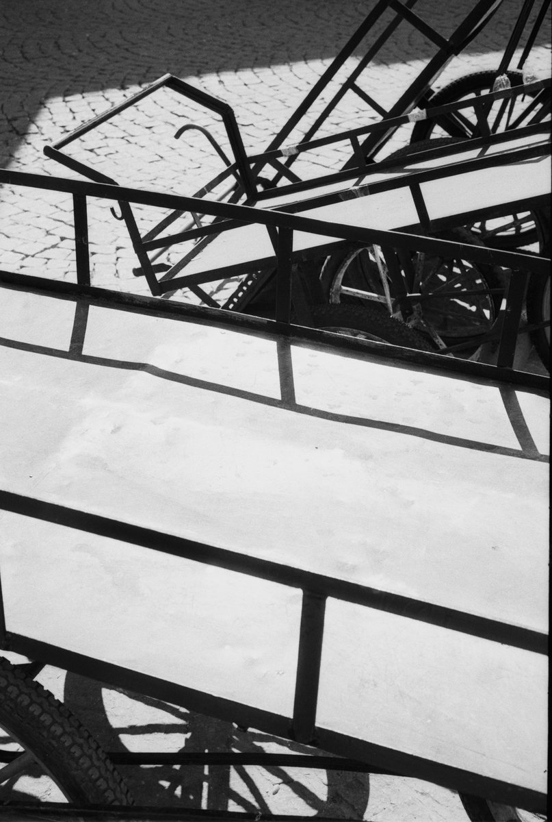 Railing shadows of the handcarts. Haliç.